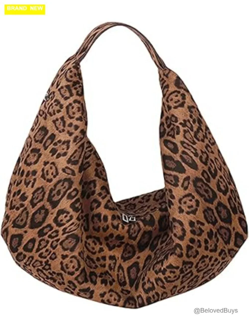 Large Slouchy Tote Bag, Faux Suede Hobo Shoulder Bag, Travel Gym Commuter